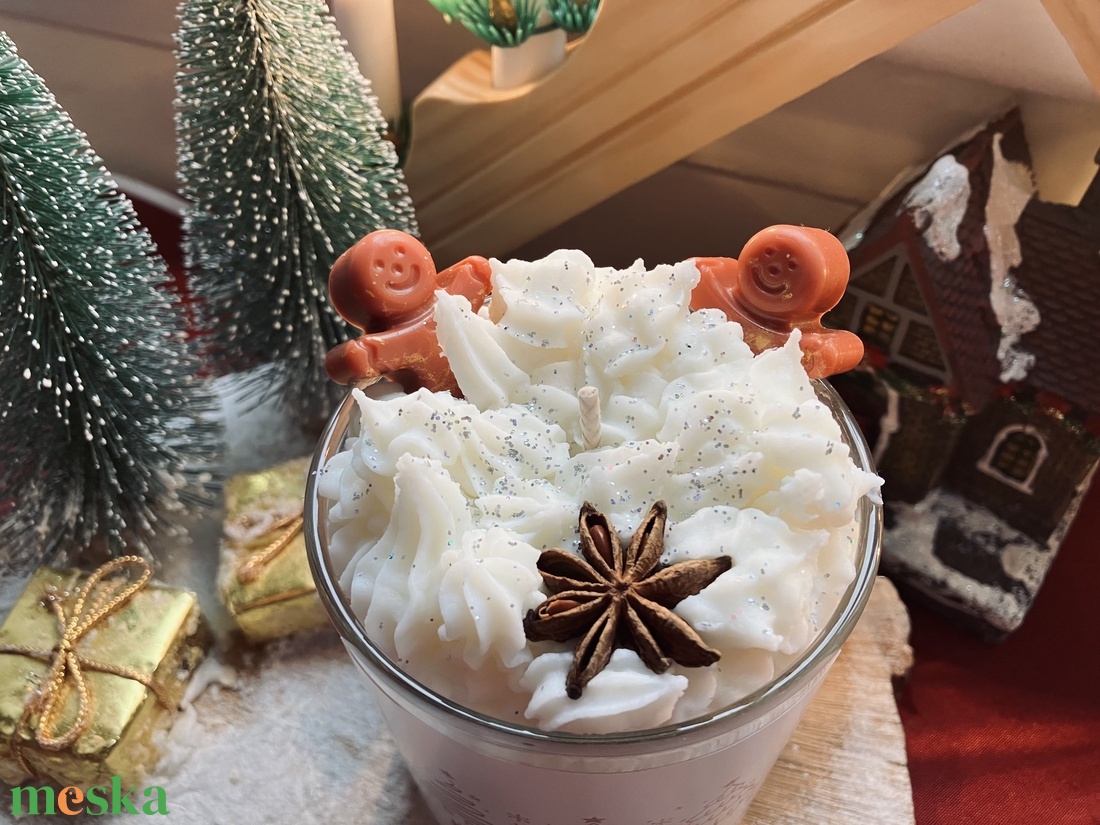 Karácsonyi illatgyertya - karácsony - karácsonyi lakásdekoráció - karácsonyi illatgyertya, mécses - Meska.hu