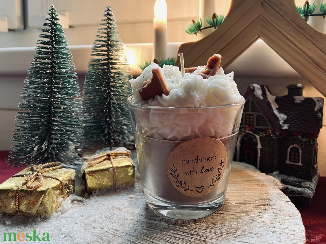 Vaníliás kávé illatgyertya - otthon & életmód - gyertya, illat, aroma - gyertya - Meska.hu