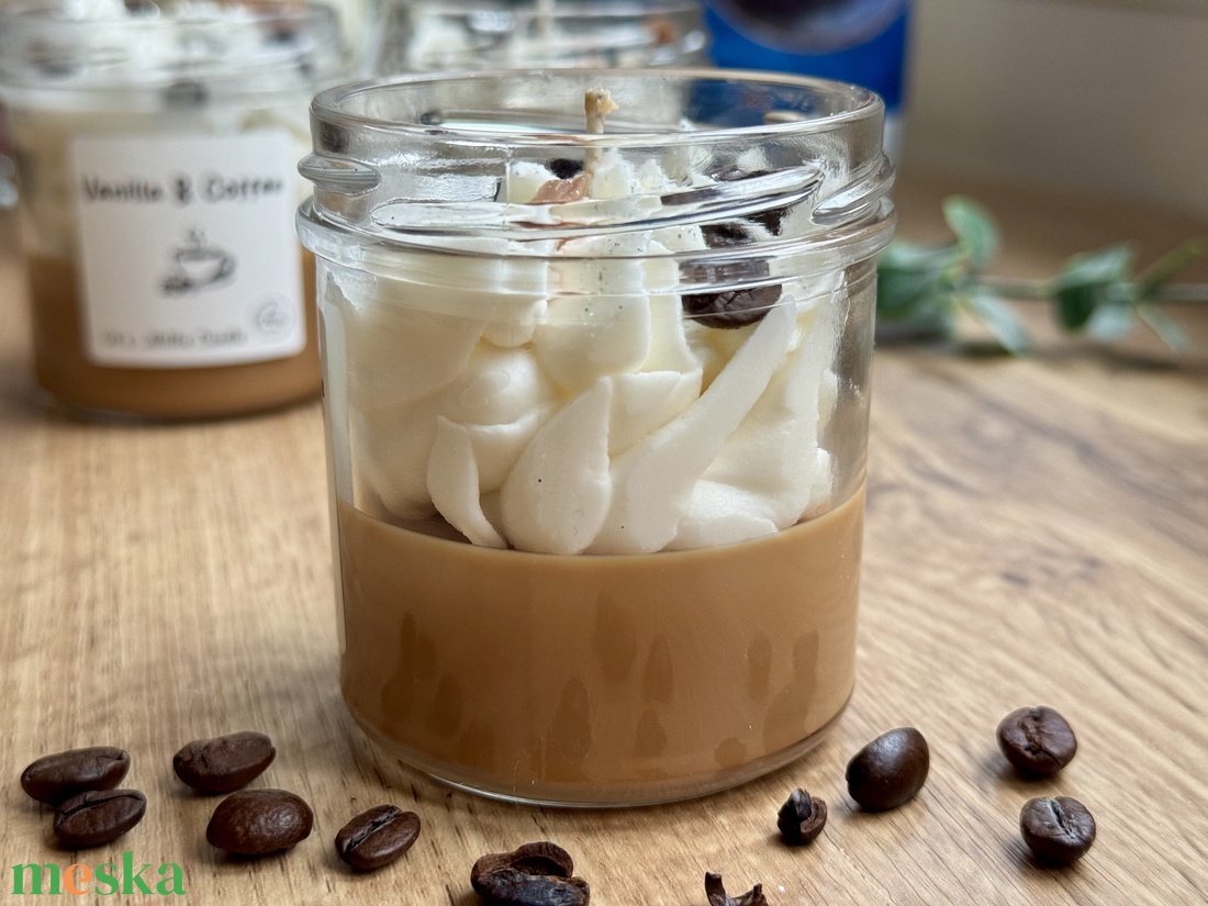 Vanilla and Coffee - kézműves szójagyertya - otthon & életmód - gyertya, illat, aroma - gyertya - Meska.hu