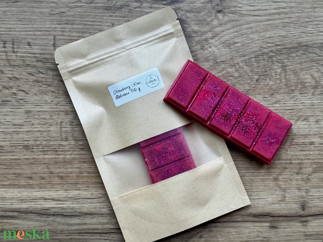 Strawberry Kiss - kézműves illatviasz - otthon & életmód - gyertya, illat, aroma - illatviasz - Meska.hu