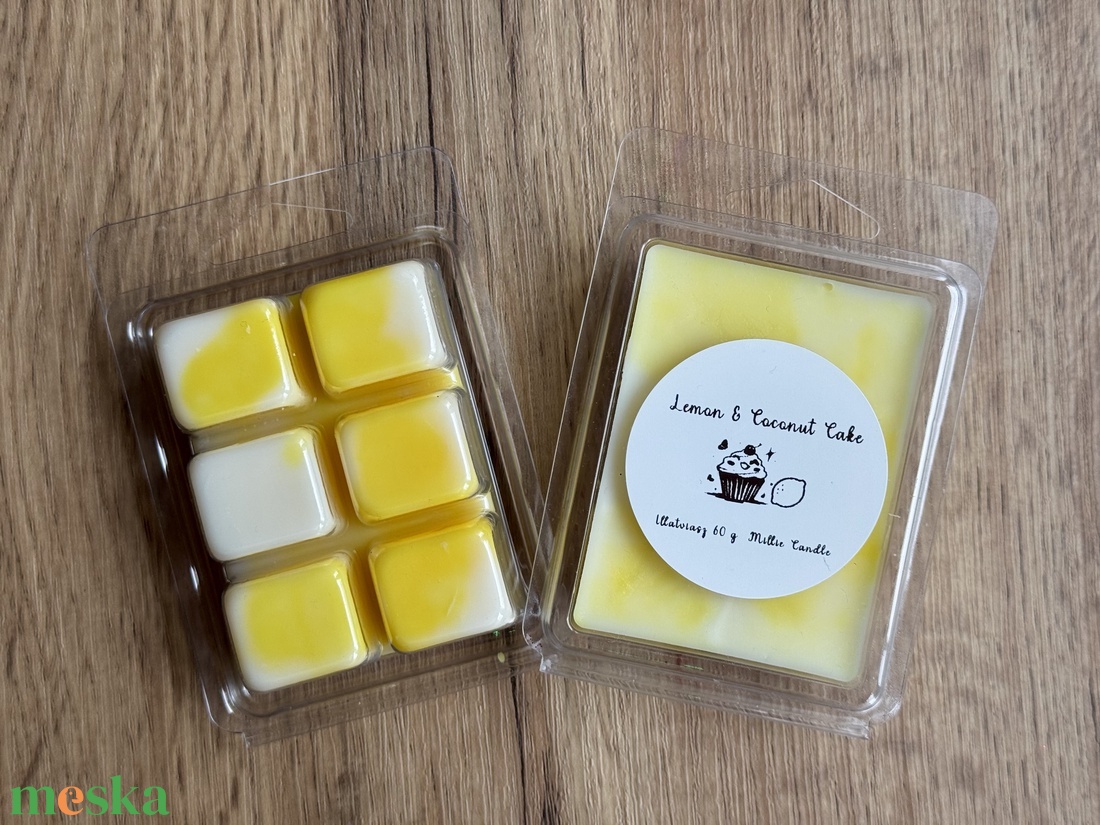 Lemon and Coconut Cake - kézműves illatviasz - otthon & életmód - gyertya, illat, aroma - illatviasz - Meska.hu