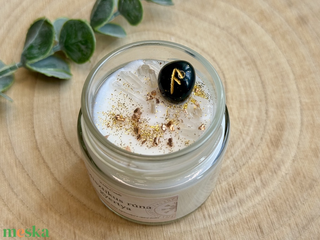 Misztikus rúna gyertya - otthon & életmód - gyertya, illat, aroma - gyertya - Meska.hu