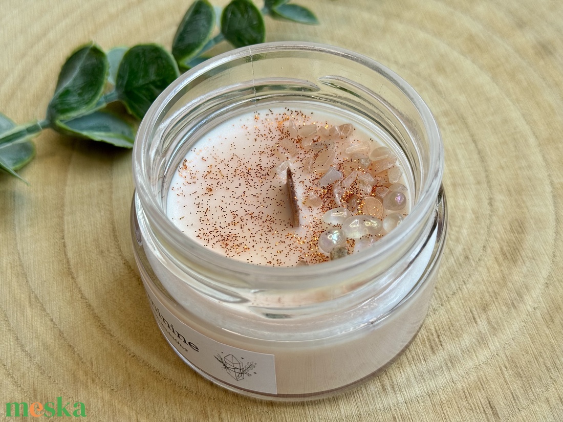 Sacred Feminine ásványgyertya - otthon & életmód - gyertya, illat, aroma - gyertya - Meska.hu