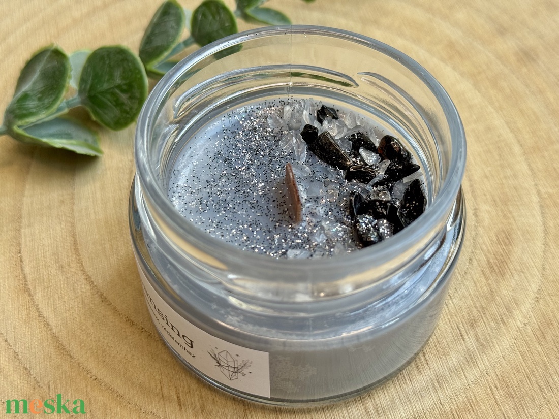 Sacred Cleansing ásványgyertya - otthon & életmód - gyertya, illat, aroma - gyertya - Meska.hu