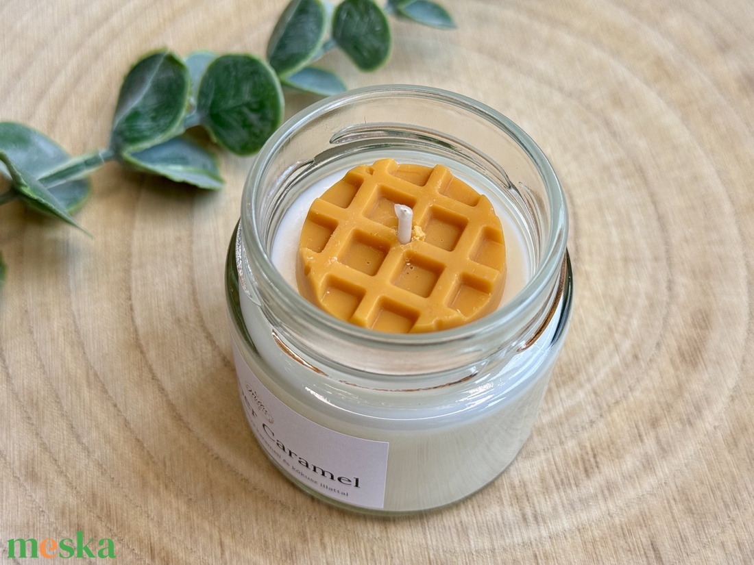 Amber Caramel gyertya - otthon & életmód - gyertya, illat, aroma - gyertya - Meska.hu