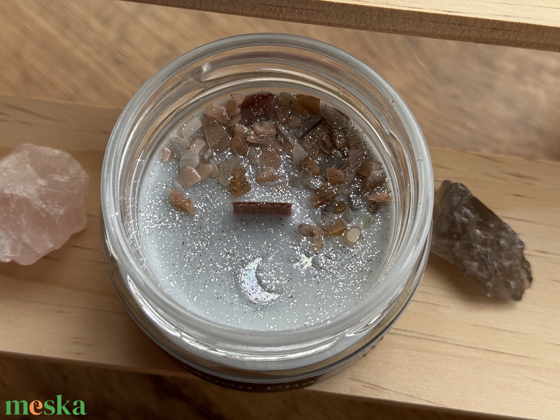 Moon Phases ásványgyertya - otthon & életmód - gyertya, illat, aroma - gyertya - Meska.hu