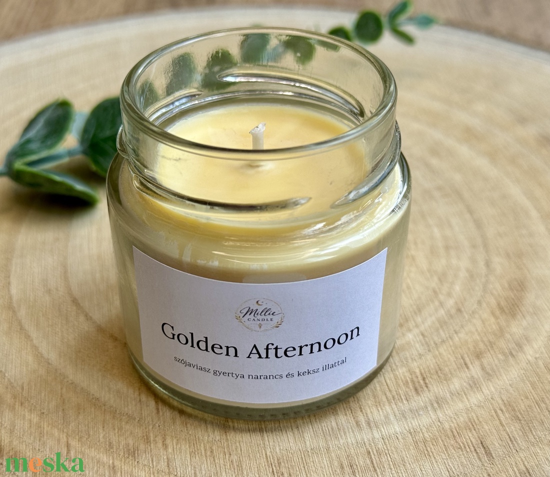 Golden Afternoon gyertya - otthon & életmód - gyertya, illat, aroma - gyertya - Meska.hu