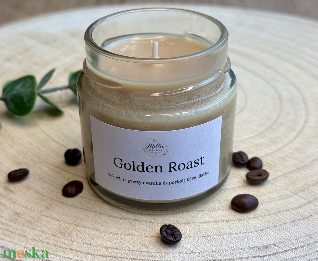 Golden Roast gyertya - otthon & életmód - gyertya, illat, aroma - gyertya - Meska.hu