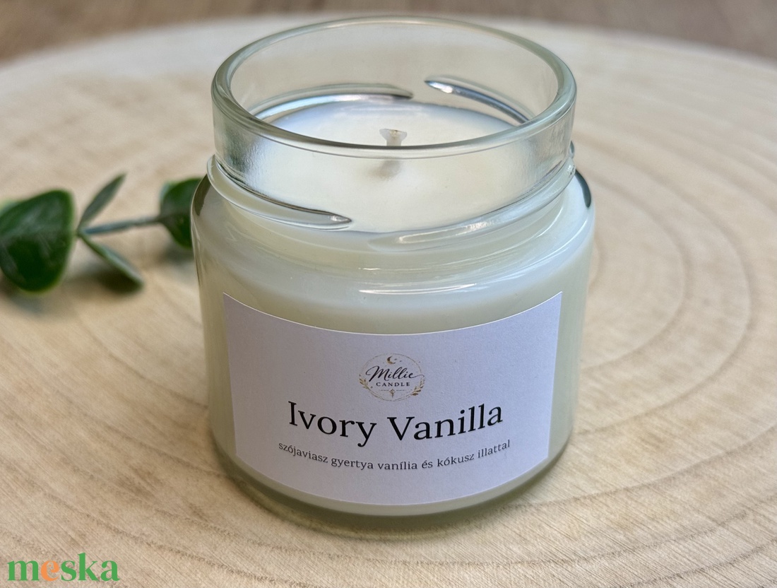 Ivory Vanilla gyertya - otthon & életmód - gyertya, illat, aroma - gyertya - Meska.hu