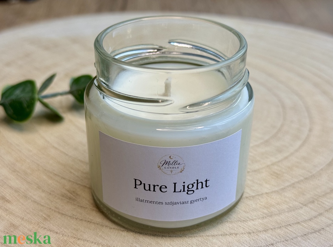 Pure Light illatmentes gyertya - otthon & életmód - gyertya, illat, aroma - gyertya - Meska.hu
