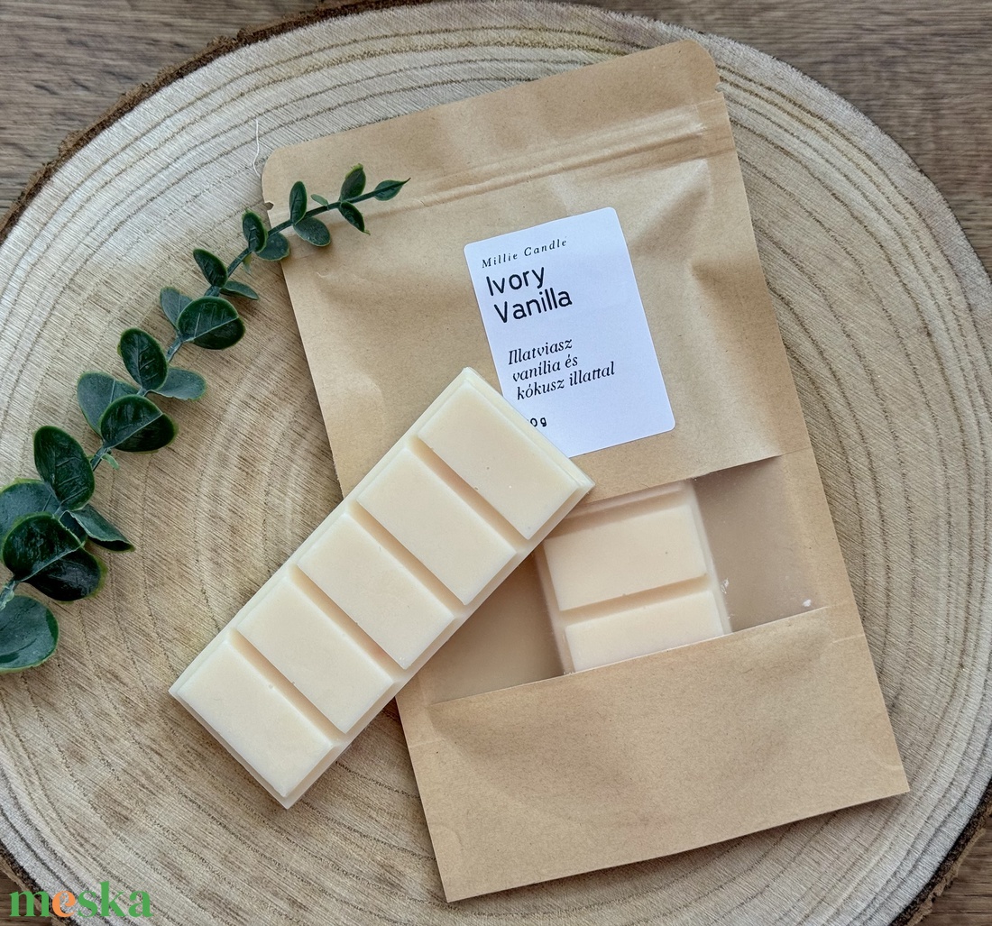 Ivory Vanilla illatviasz - otthon & életmód - gyertya, illat, aroma - illatviasz - Meska.hu