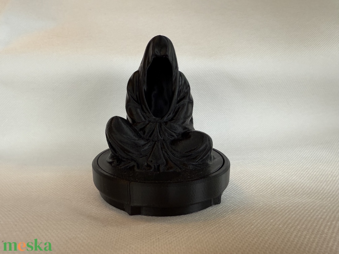Meditáló halál mécses tartó - otthon & életmód - gyertya, illat, aroma - mécses és mécsestartó - Meska.hu