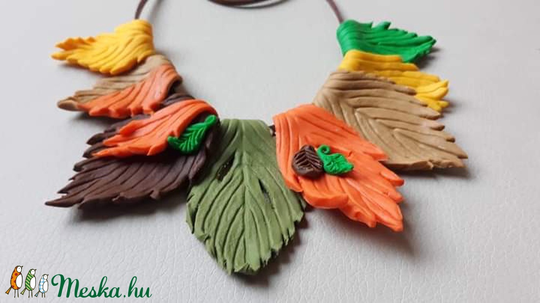 Őszi avar - ékszer - nyaklánc - Meska.hu