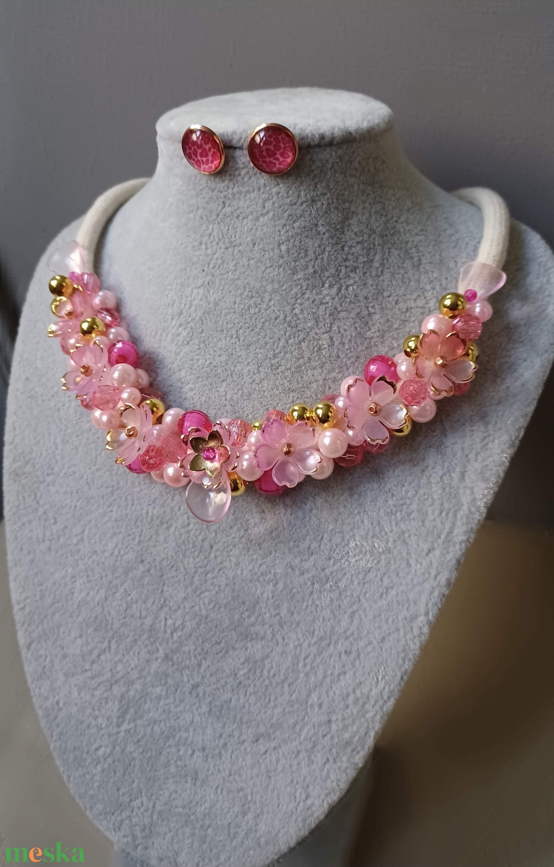 Aranyló csipkerózsa - ékszer - ékszerszett - Meska.hu