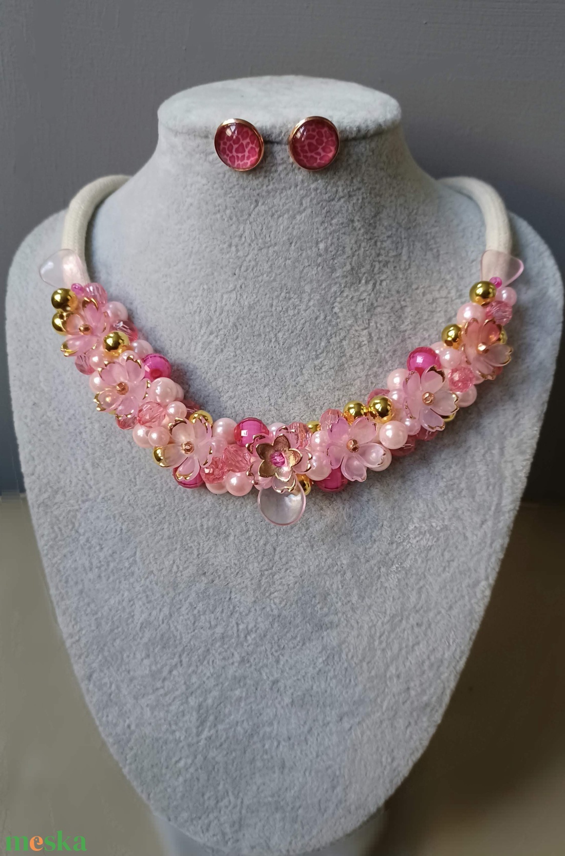 Aranyló csipkerózsa - ékszer - ékszerszett - Meska.hu