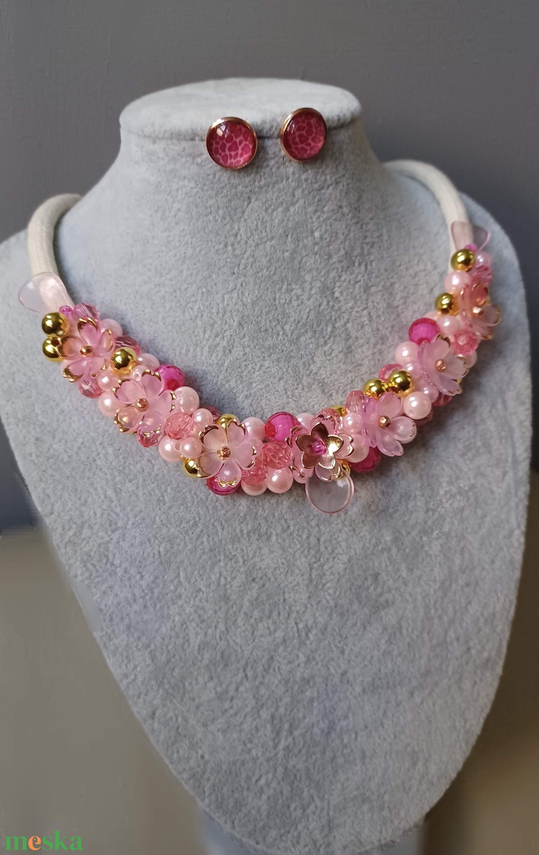 Aranyló csipkerózsa - ékszer - ékszerszett - Meska.hu