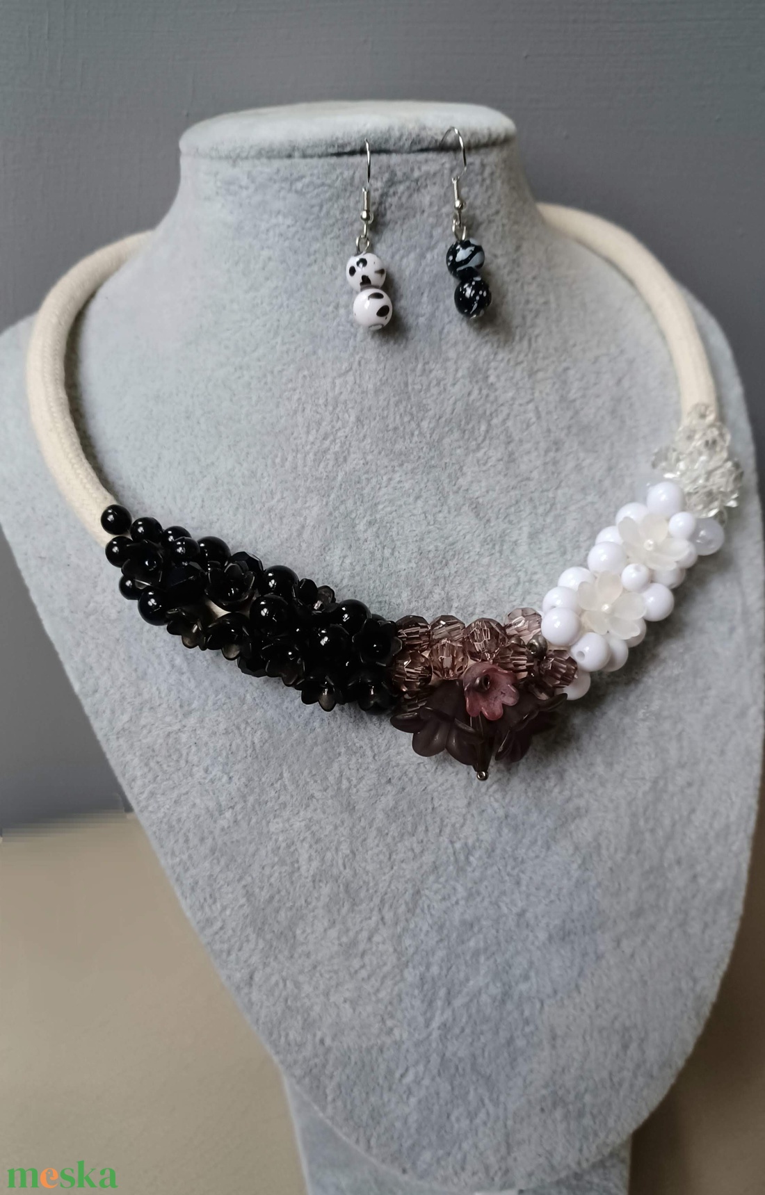 Black and white - ékszer - ékszerszett - Meska.hu