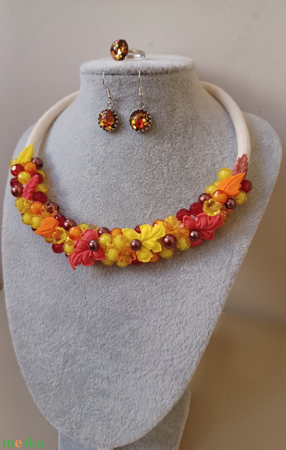 Őszi avar - ékszer - ékszerszett - Meska.hu