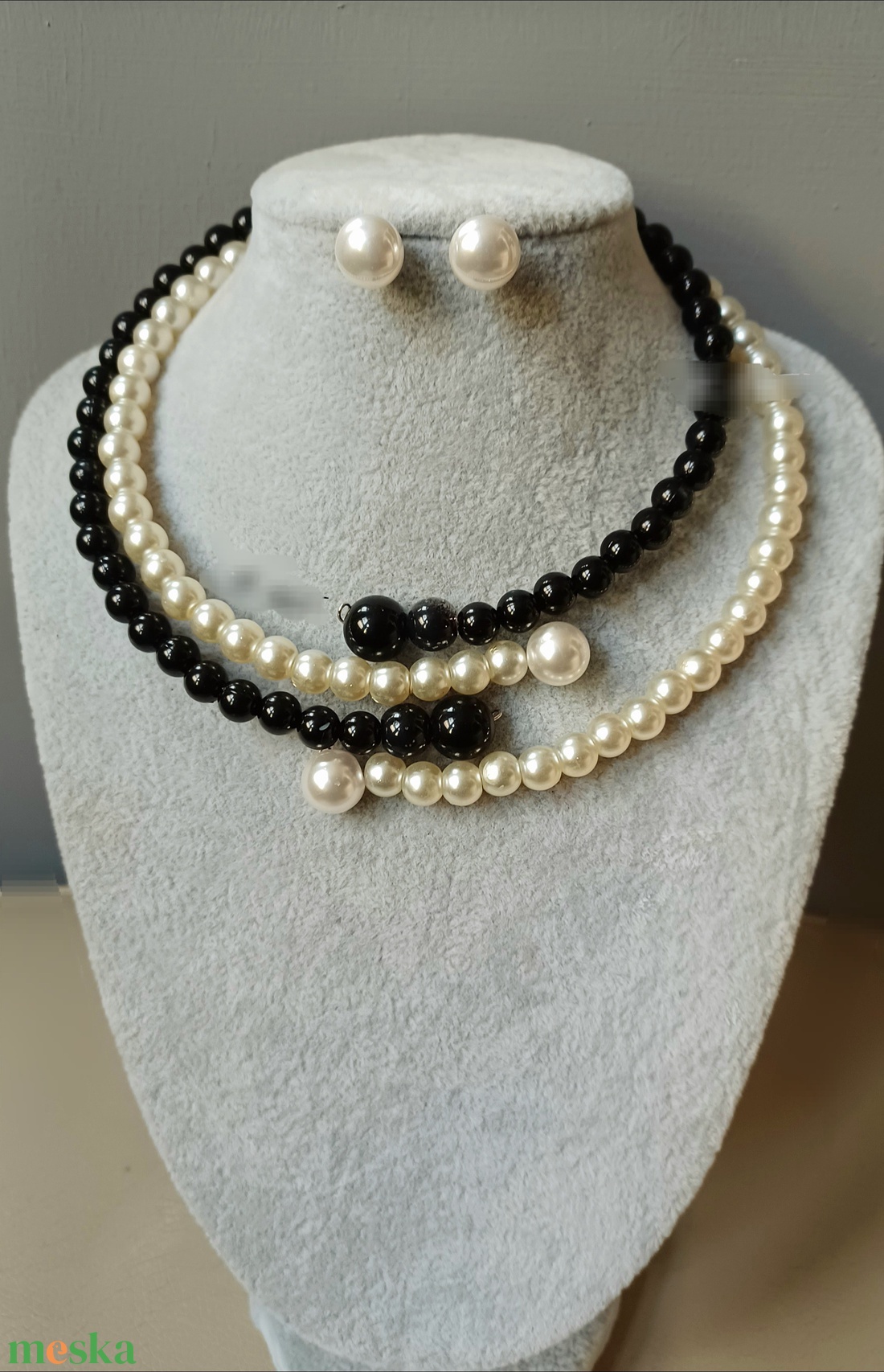 Nyaktekercs  - ékszer - nyaklánc - gyöngyös nyaklánc - Meska.hu