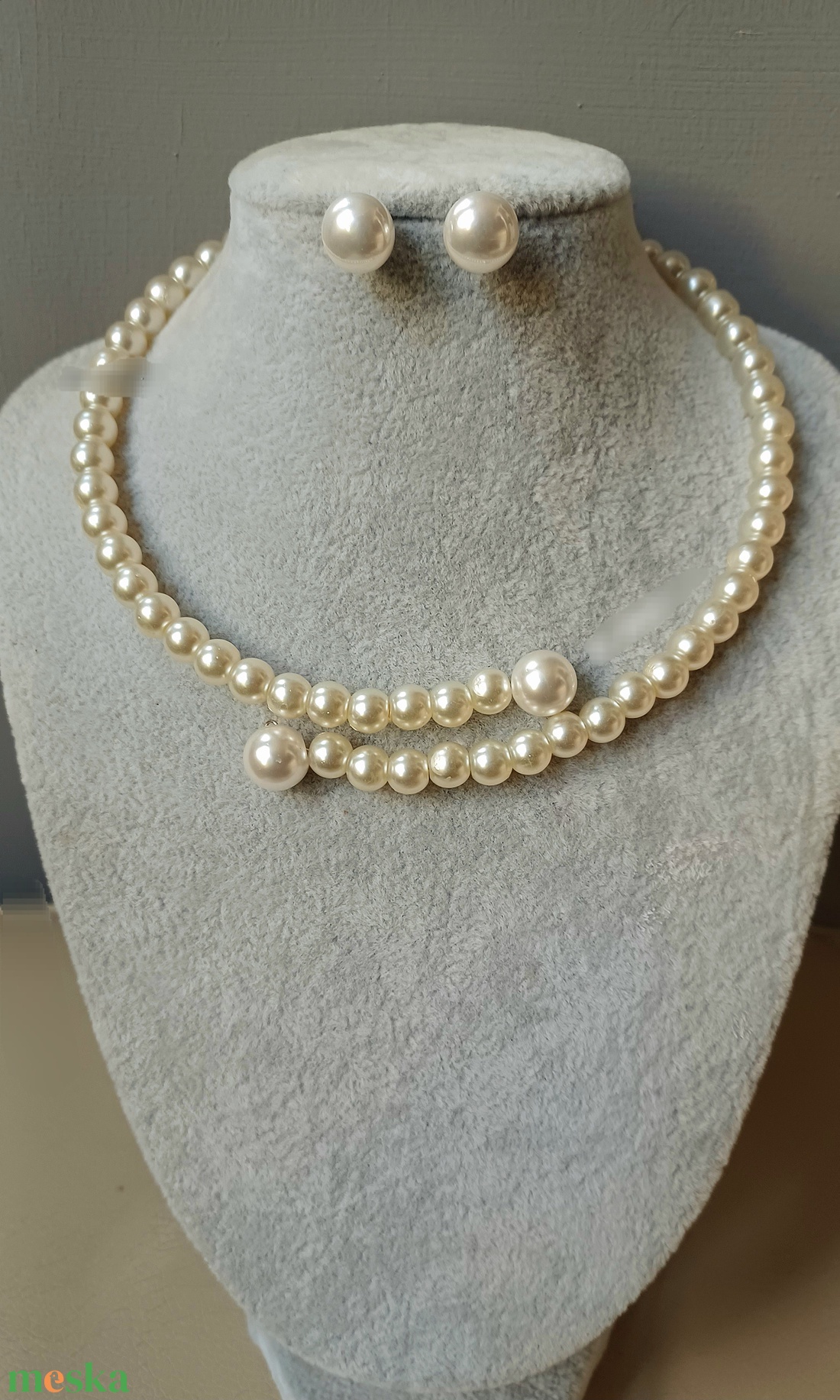 Nyaktekercs  - ékszer - nyaklánc - gyöngyös nyaklánc - Meska.hu
