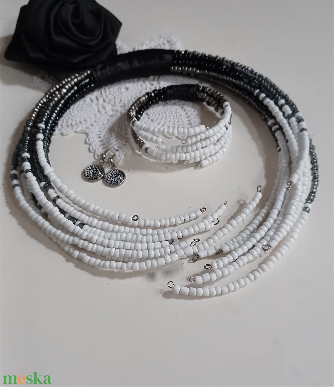 Nyaktekercs szett - ékszer - ékszerszett - Meska.hu