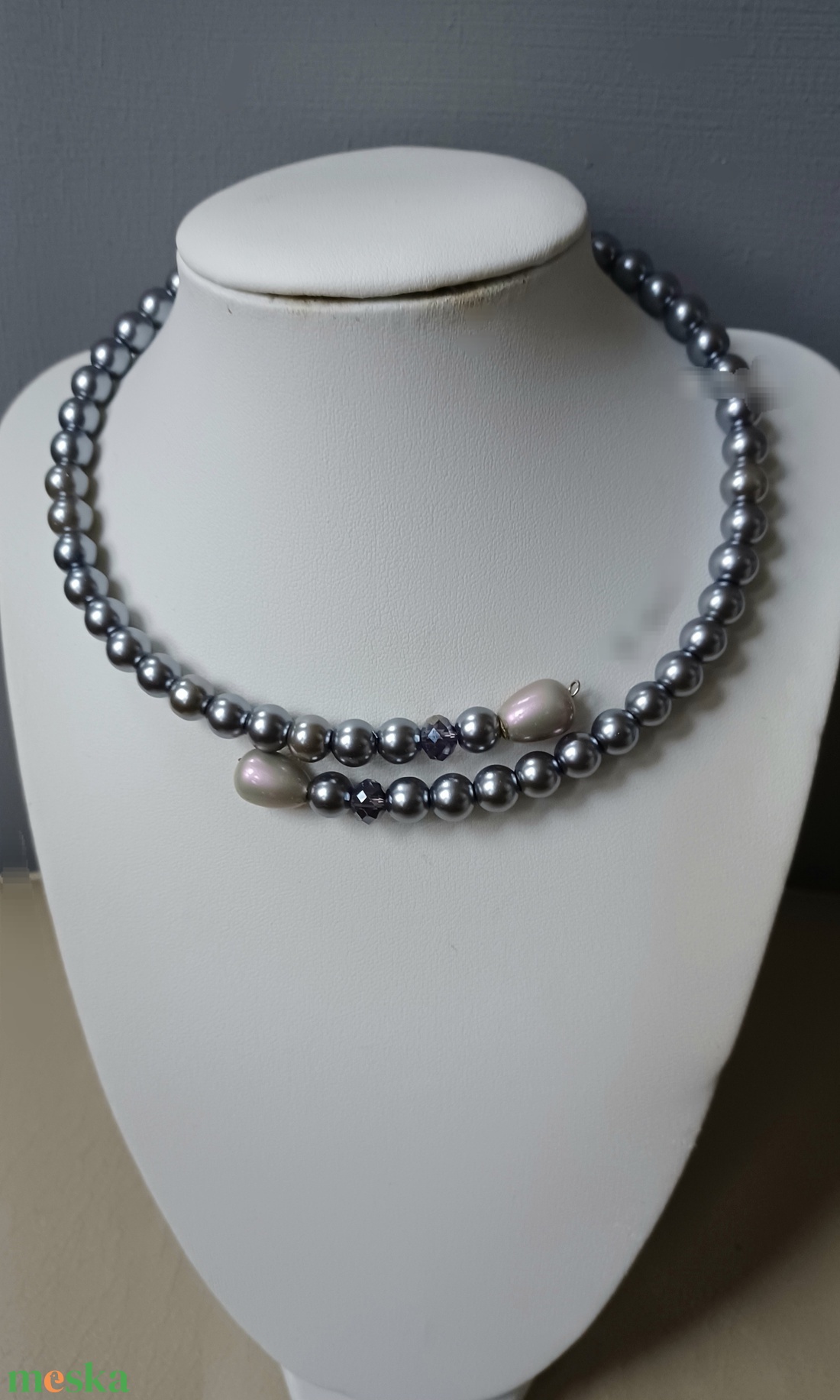Nyaktekercs - ékszer - nyaklánc - gyöngyös nyaklánc - Meska.hu