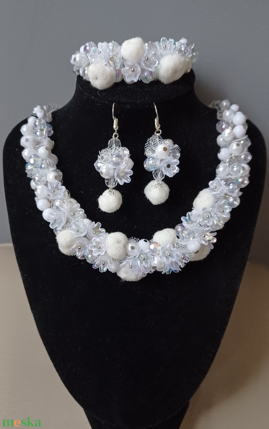 Jégvirág - ékszer - ékszerszett - Meska.hu