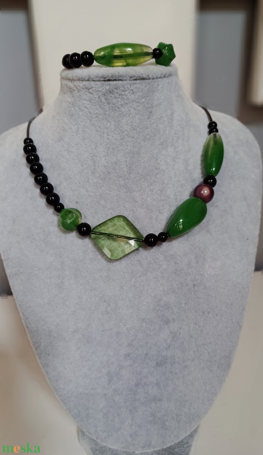 minimál zöldben - ékszer - ékszerszett - Meska.hu