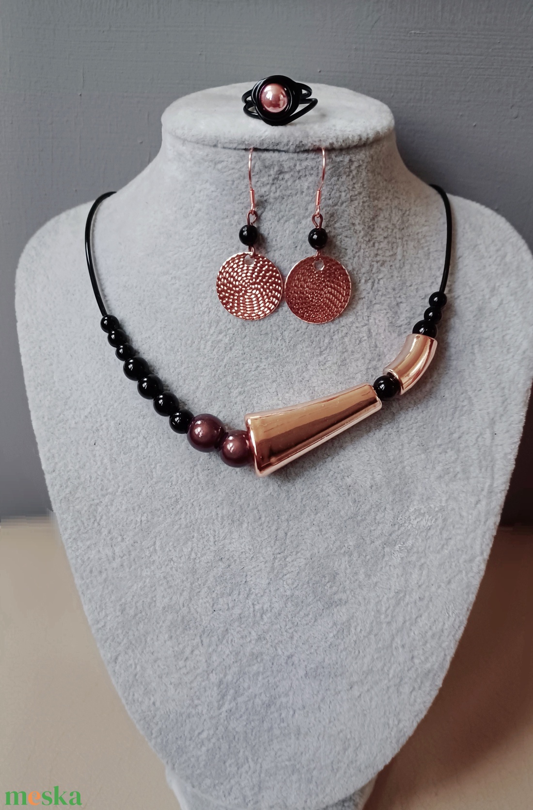 rózsaarany csillogása - ékszer - ékszerszett - Meska.hu