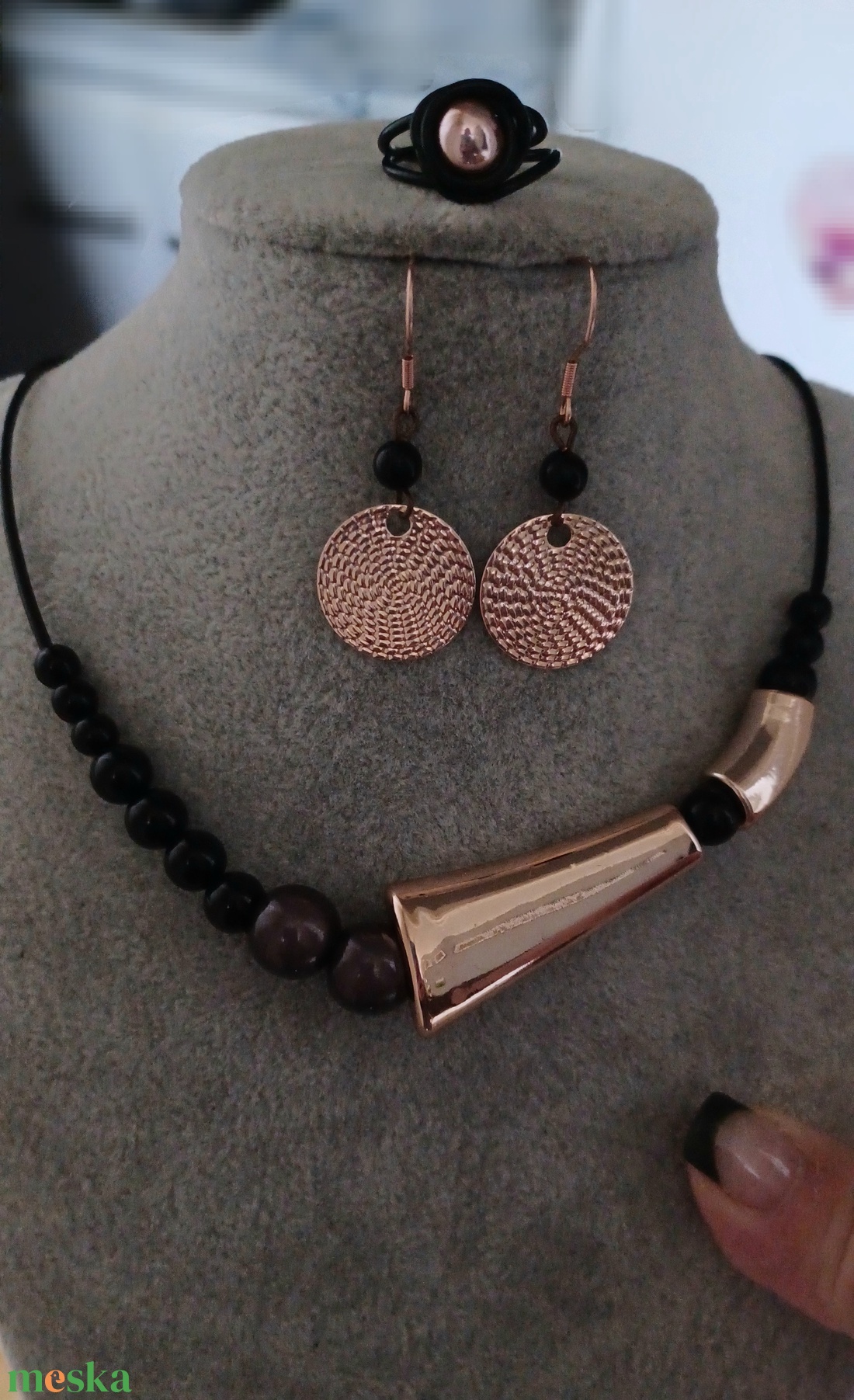 rózsaarany csillogása - ékszer - ékszerszett - Meska.hu