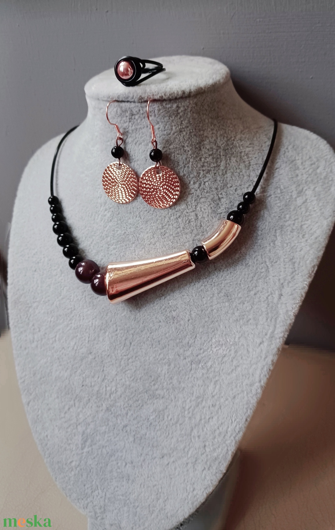 rózsaarany csillogása - ékszer - ékszerszett - Meska.hu