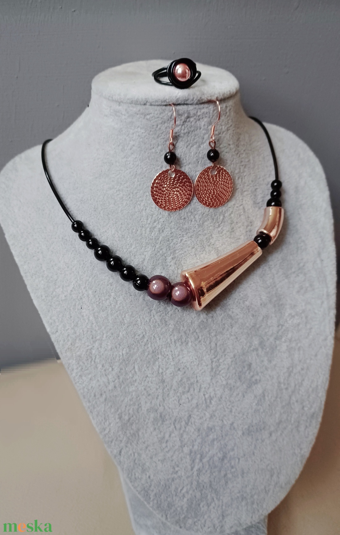 rózsaarany csillogása - ékszer - ékszerszett - Meska.hu