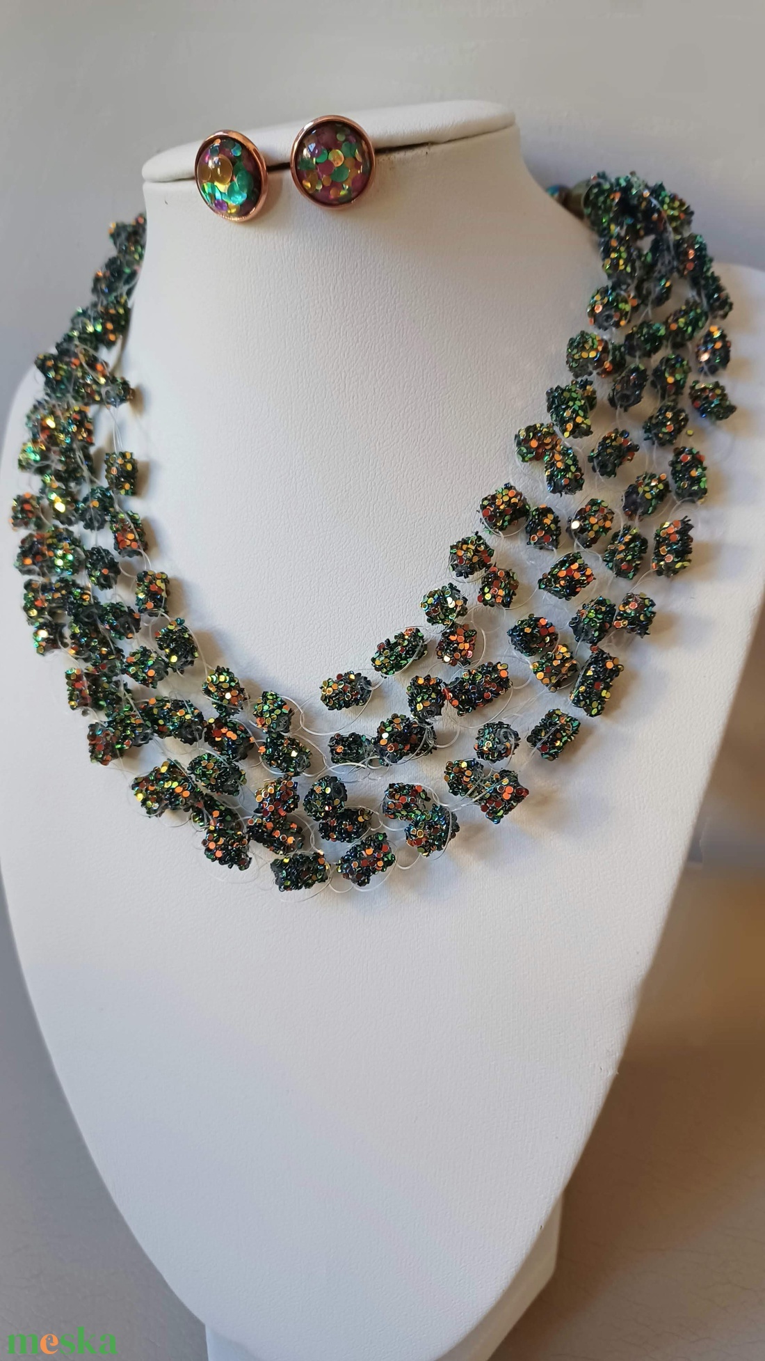 bronz csillaghullás - ékszer - ékszerszett - Meska.hu