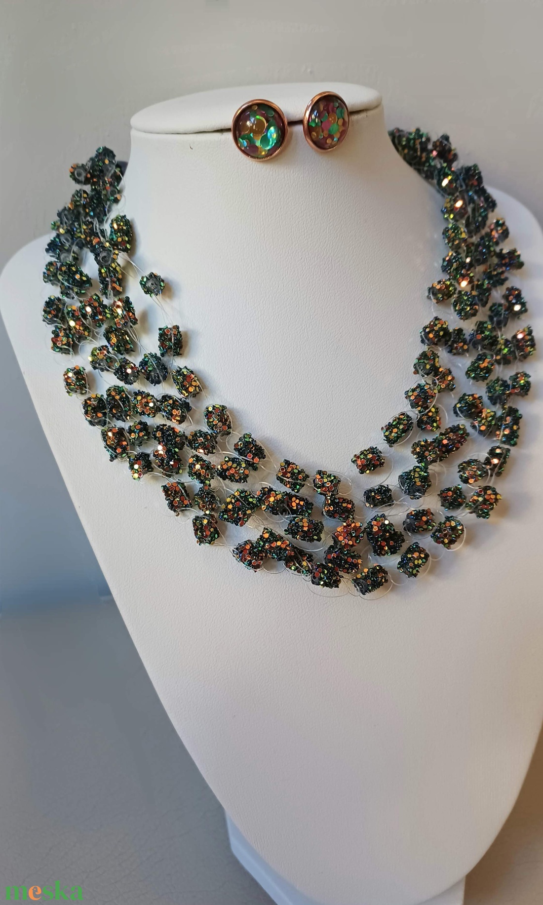 bronz csillaghullás - ékszer - ékszerszett - Meska.hu