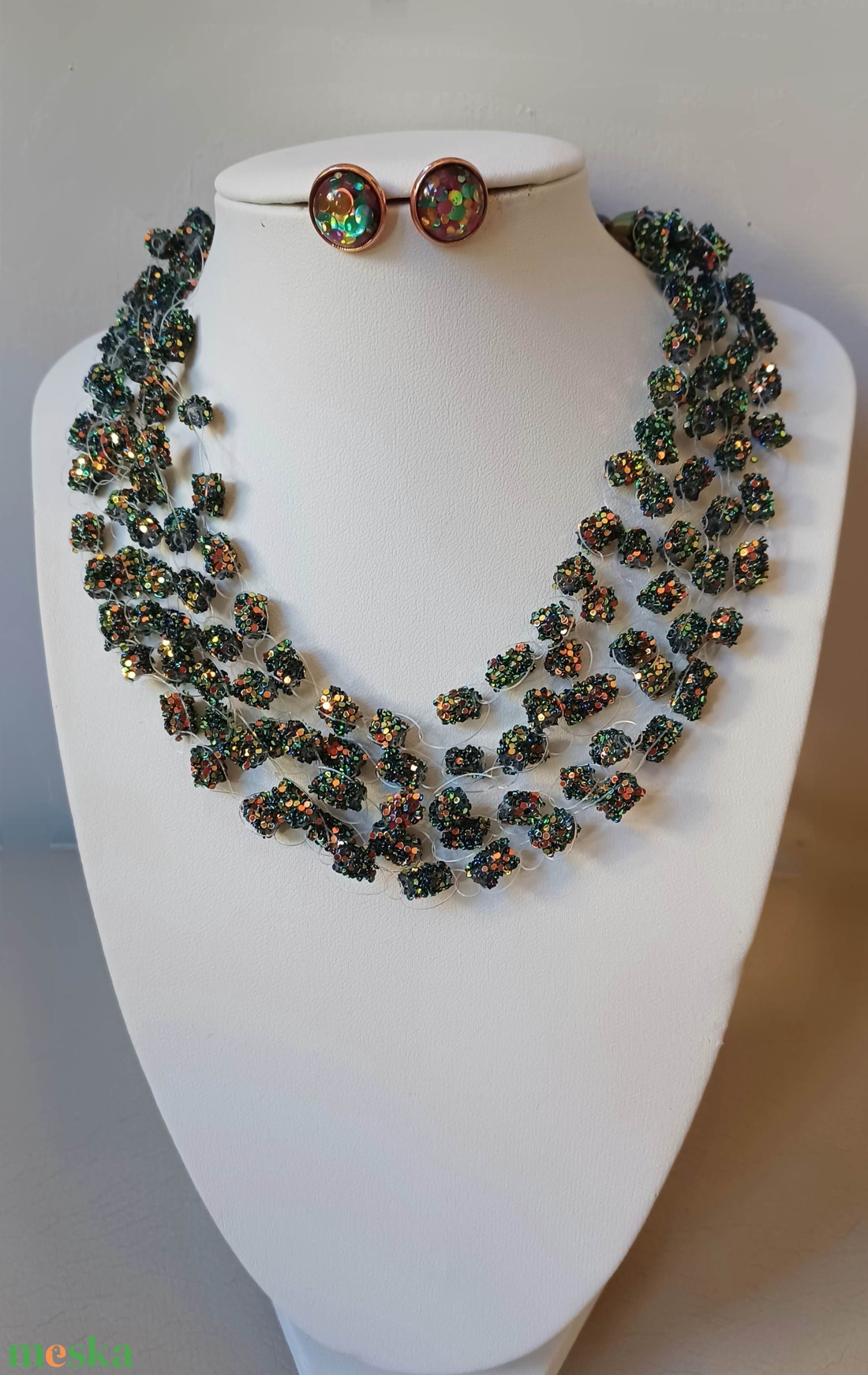 bronz csillaghullás - ékszer - ékszerszett - Meska.hu