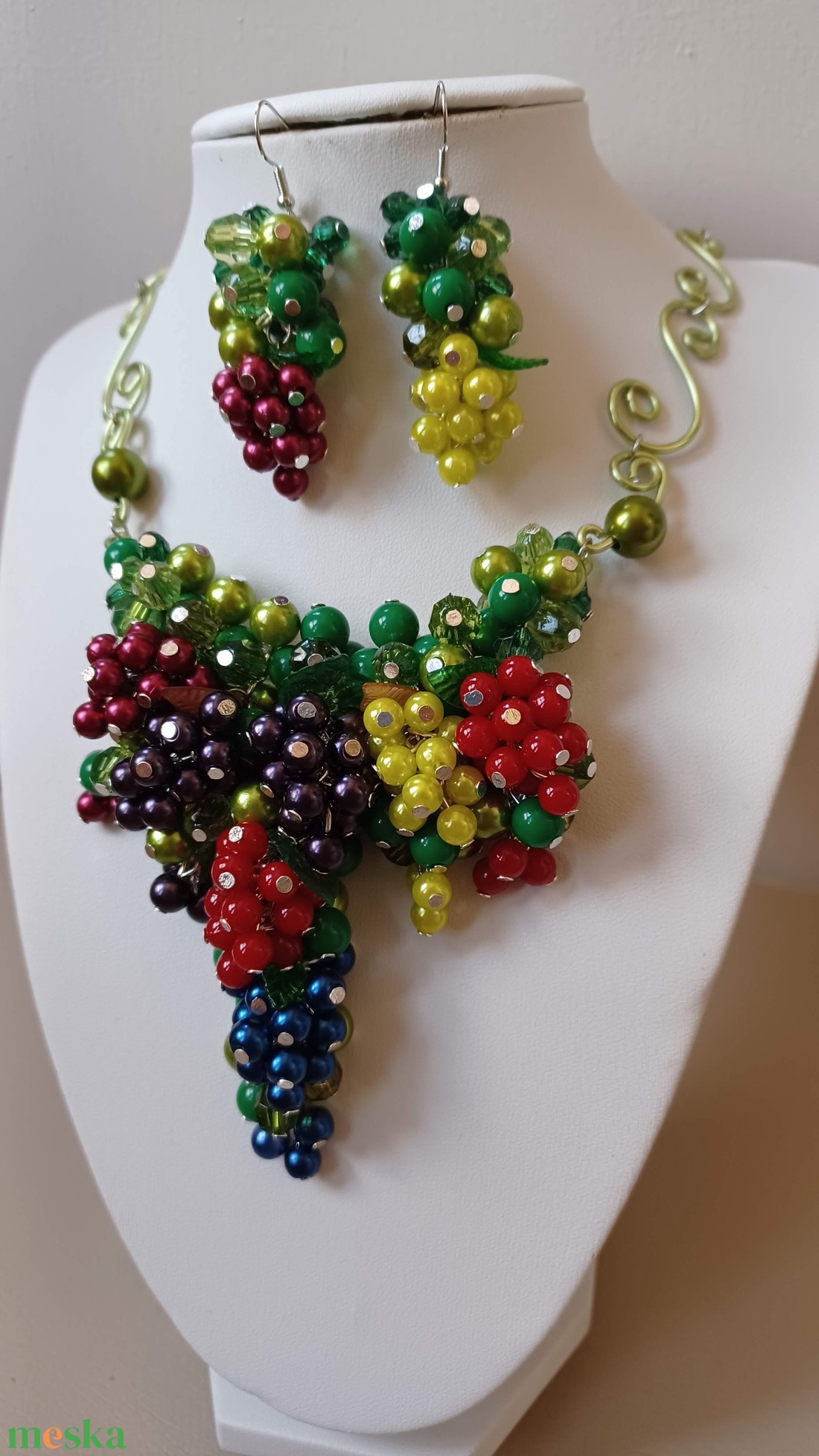 Szőlőlugas - ékszer - ékszerszett - Meska.hu