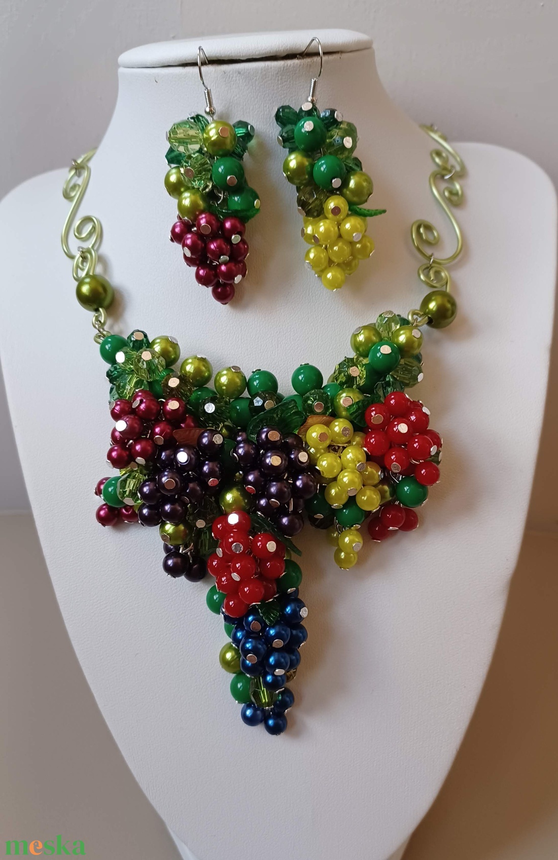 Szőlőlugas - ékszer - ékszerszett - Meska.hu