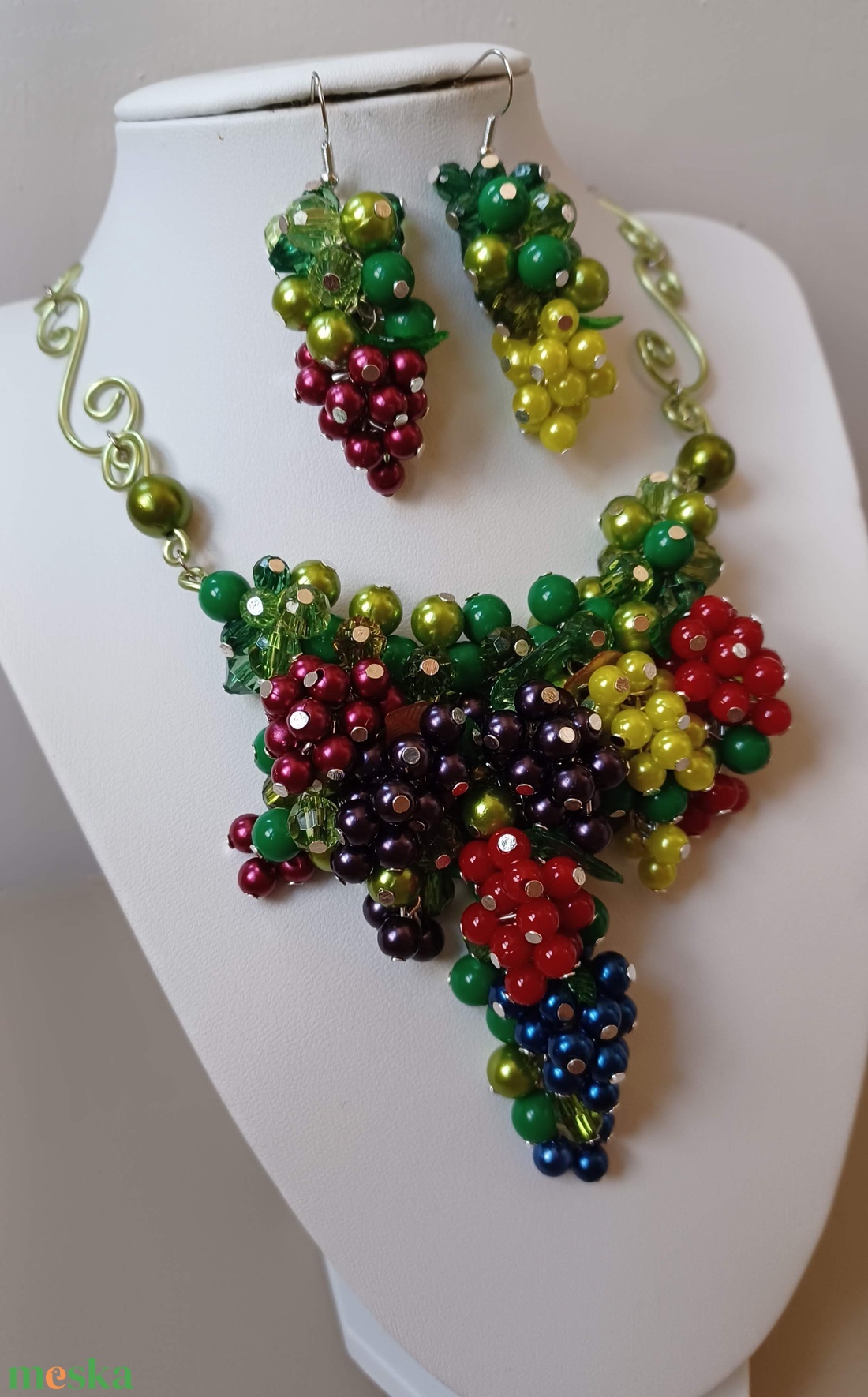 Szőlőlugas - ékszer - ékszerszett - Meska.hu