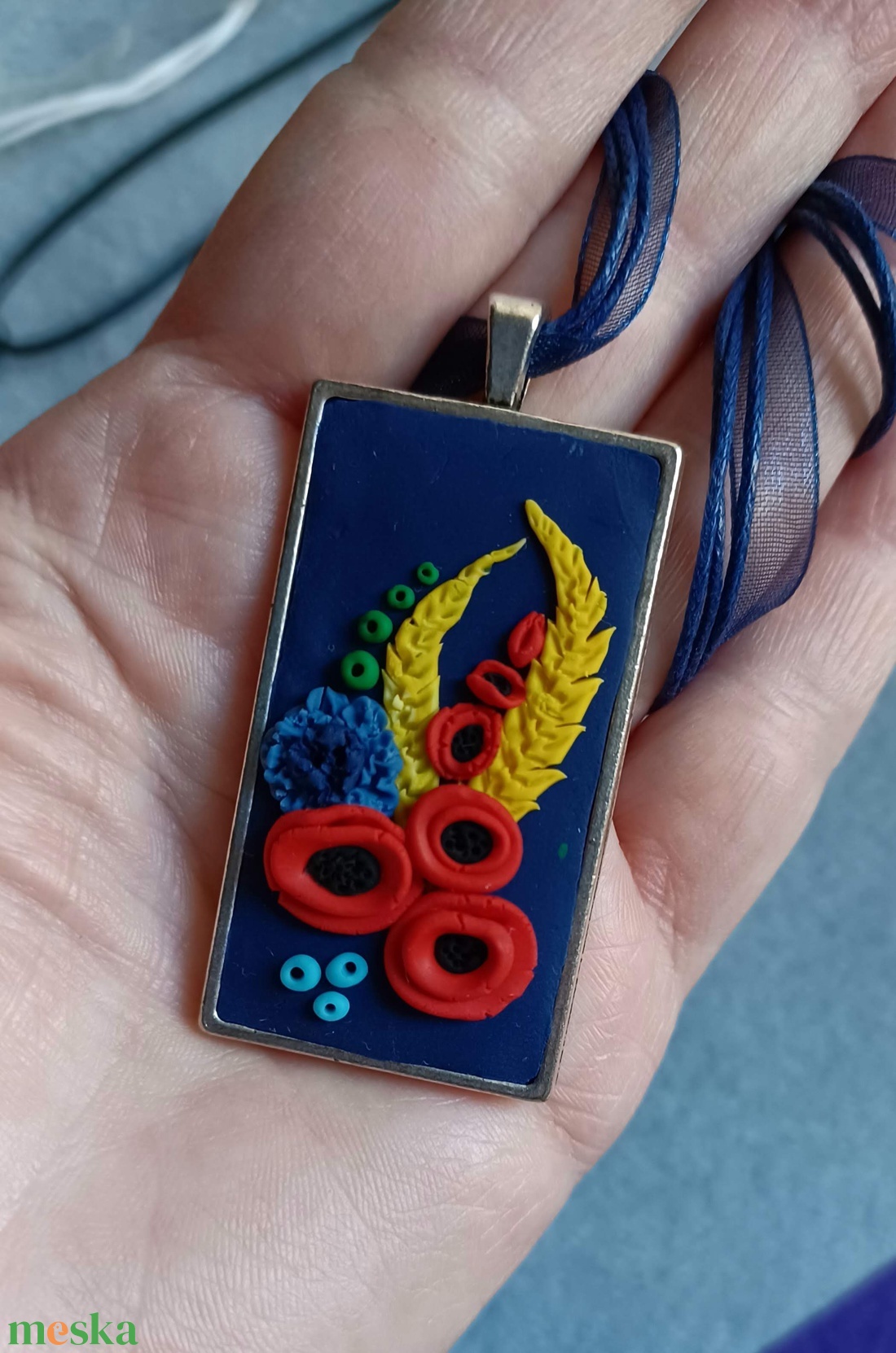 Újragondolt bujáki színek - ékszer - nyaklánc - medálos nyaklánc - Meska.hu