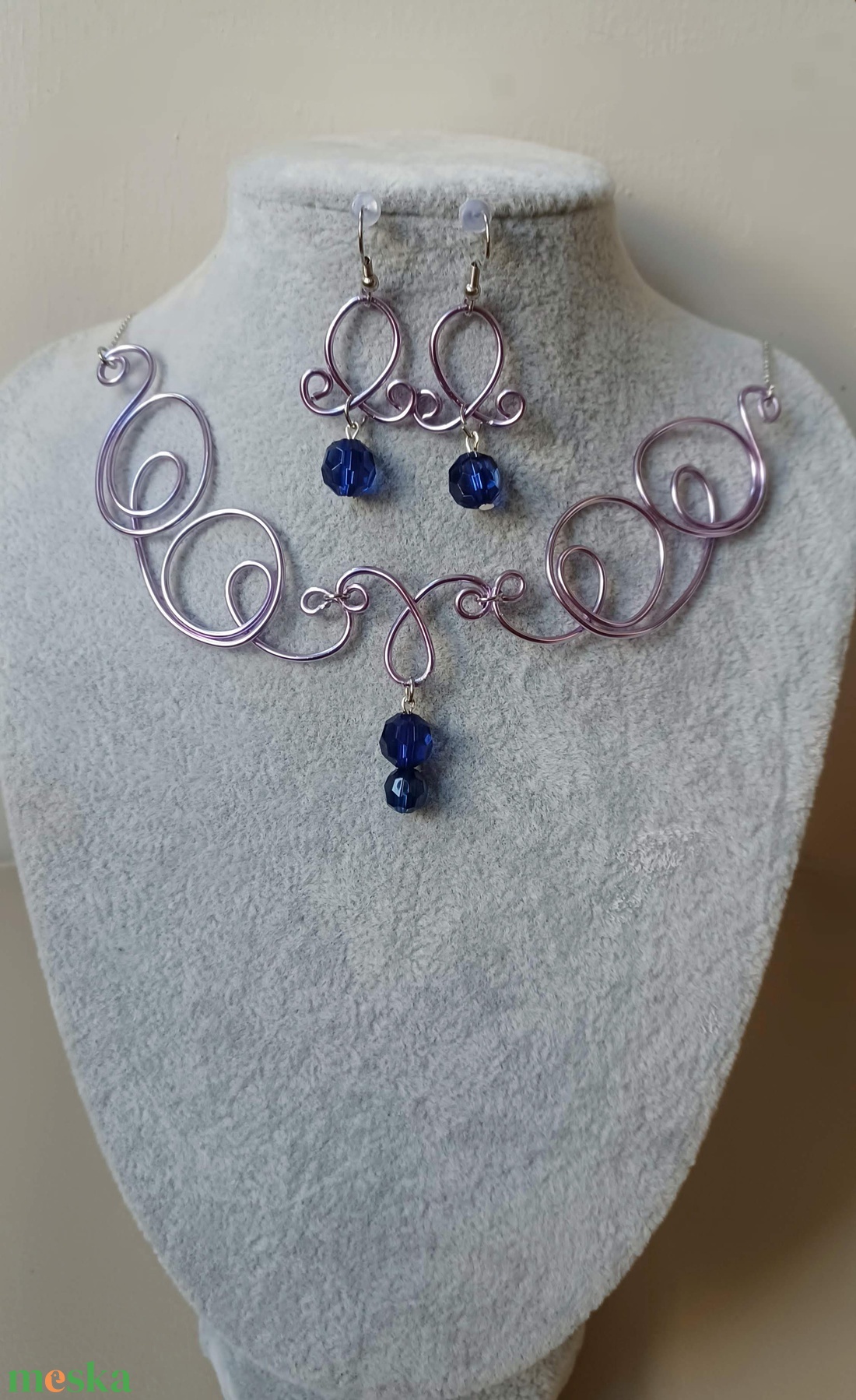 Tekertem lilás - ékszer - ékszerszett - Meska.hu