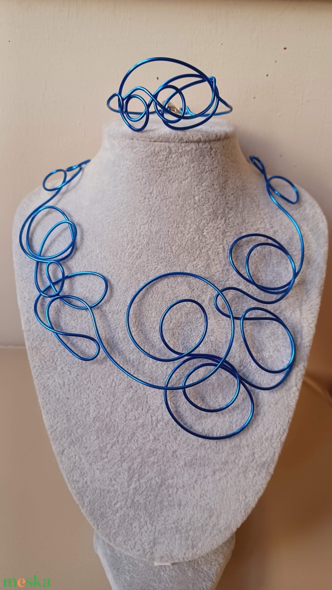 Tekerem kékben  - ékszer - ékszerszett - Meska.hu