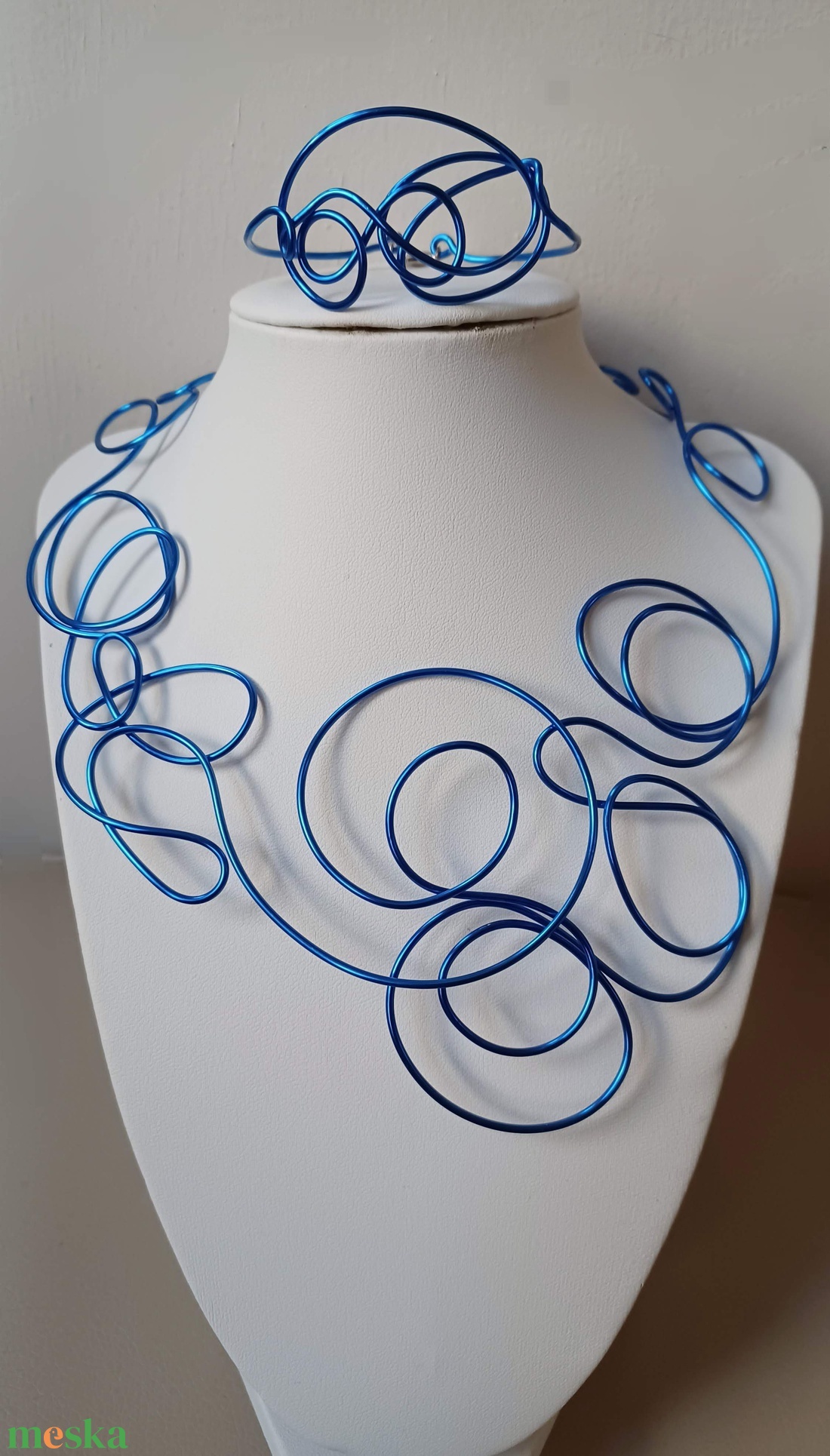 Tekerem kékben  - ékszer - ékszerszett - Meska.hu