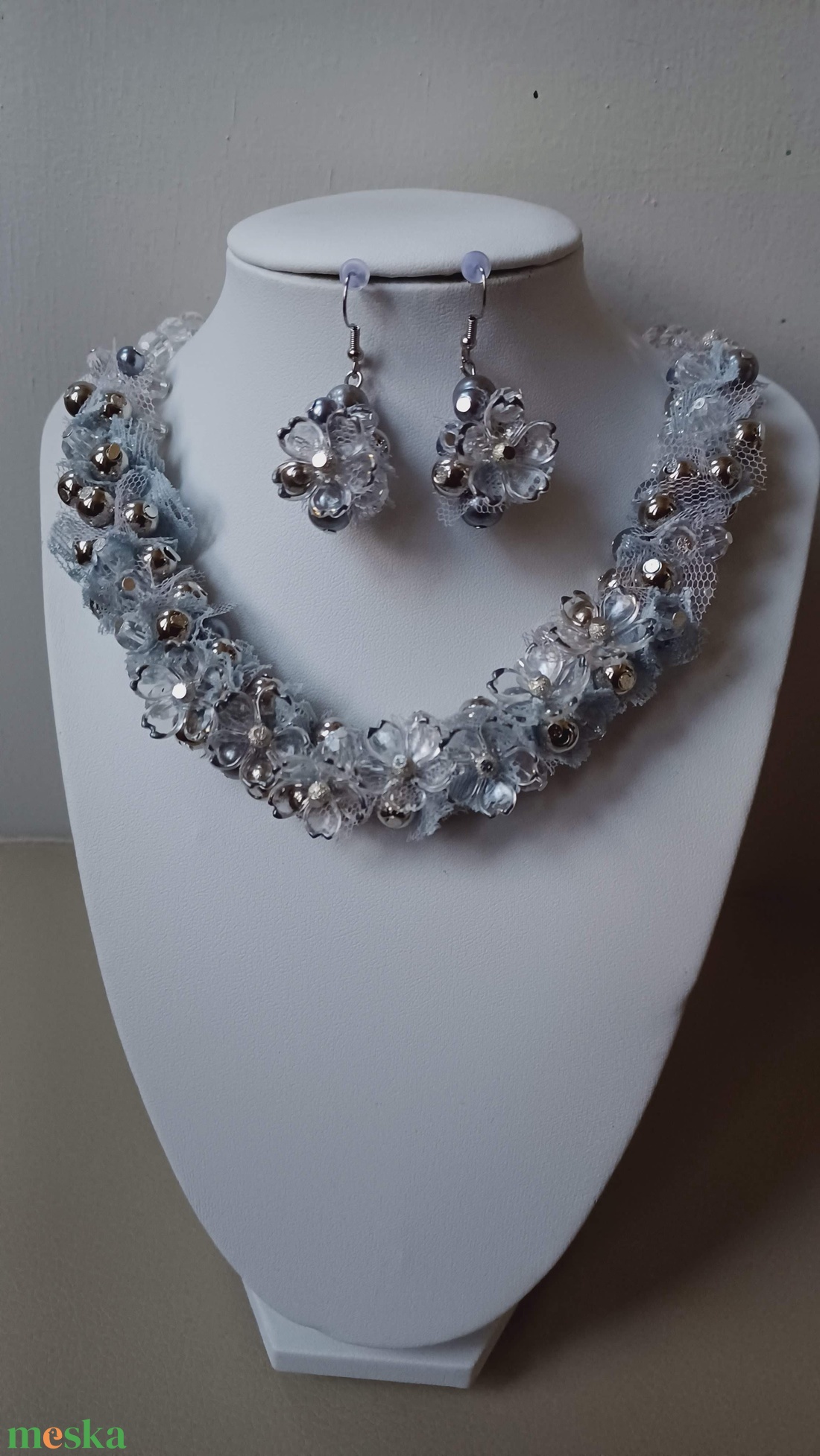 Kristályvirág - ékszer - ékszerszett - Meska.hu