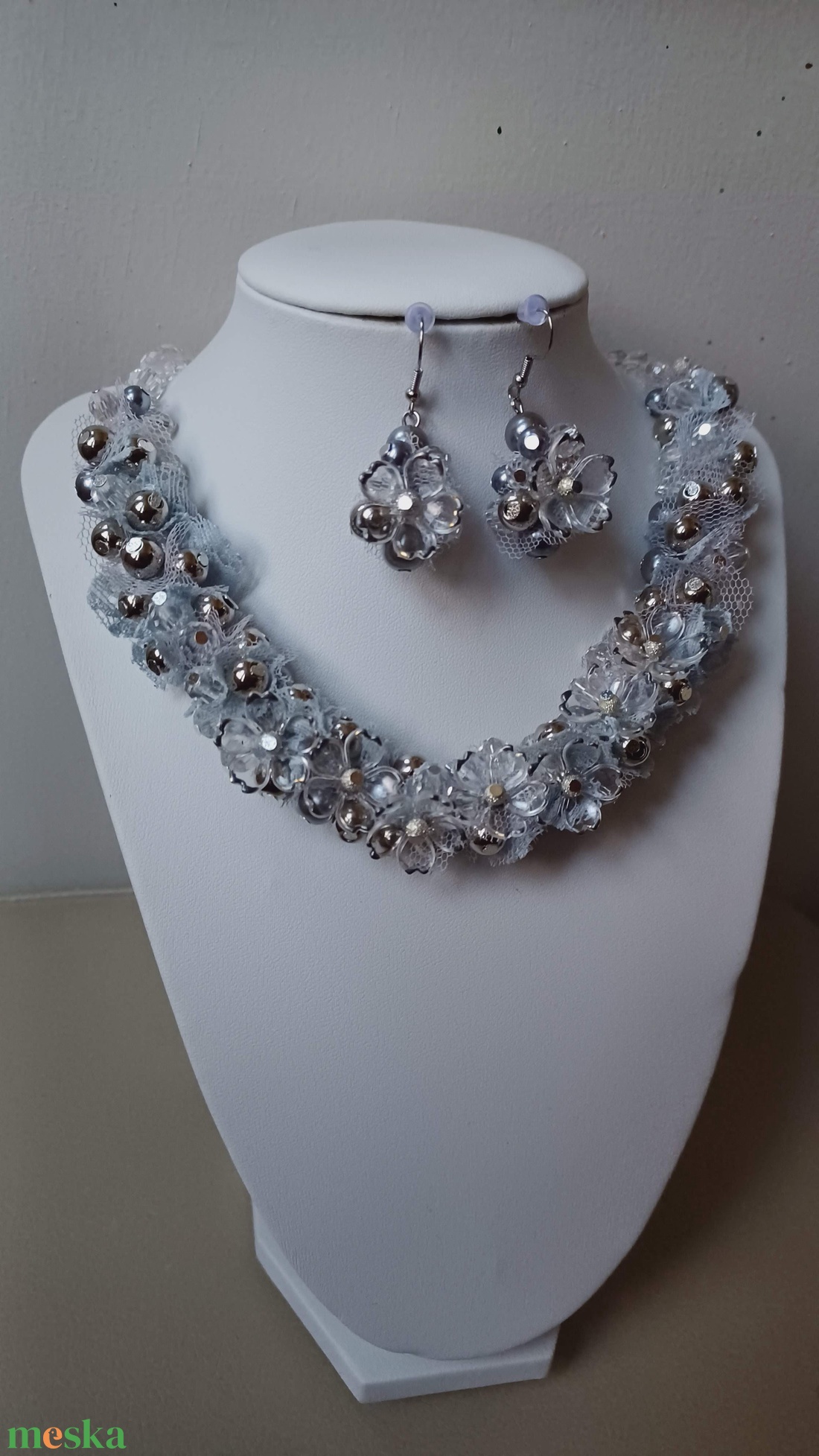 Kristályvirág - ékszer - ékszerszett - Meska.hu