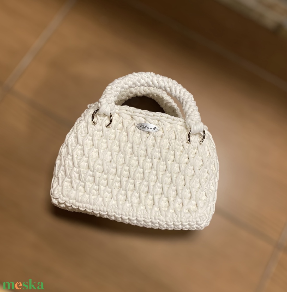 Horgolt füles táska - táska & tok - kézitáska & válltáska - belső rendező - Meska.hu