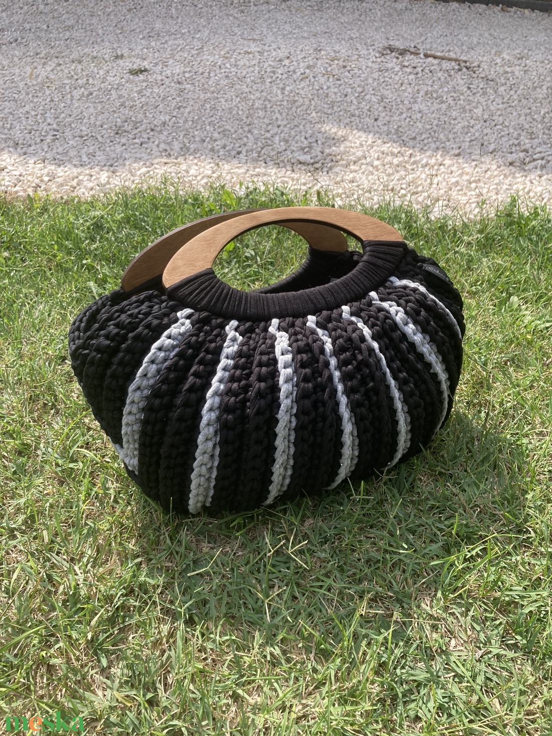 Horgolt kosár - táska & tok - kézitáska & válltáska - kézitáska - Meska.hu