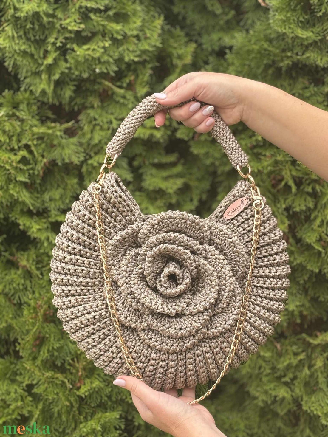 Rózsás táska - táska & tok - kézitáska & válltáska - alkalmi táska - Meska.hu