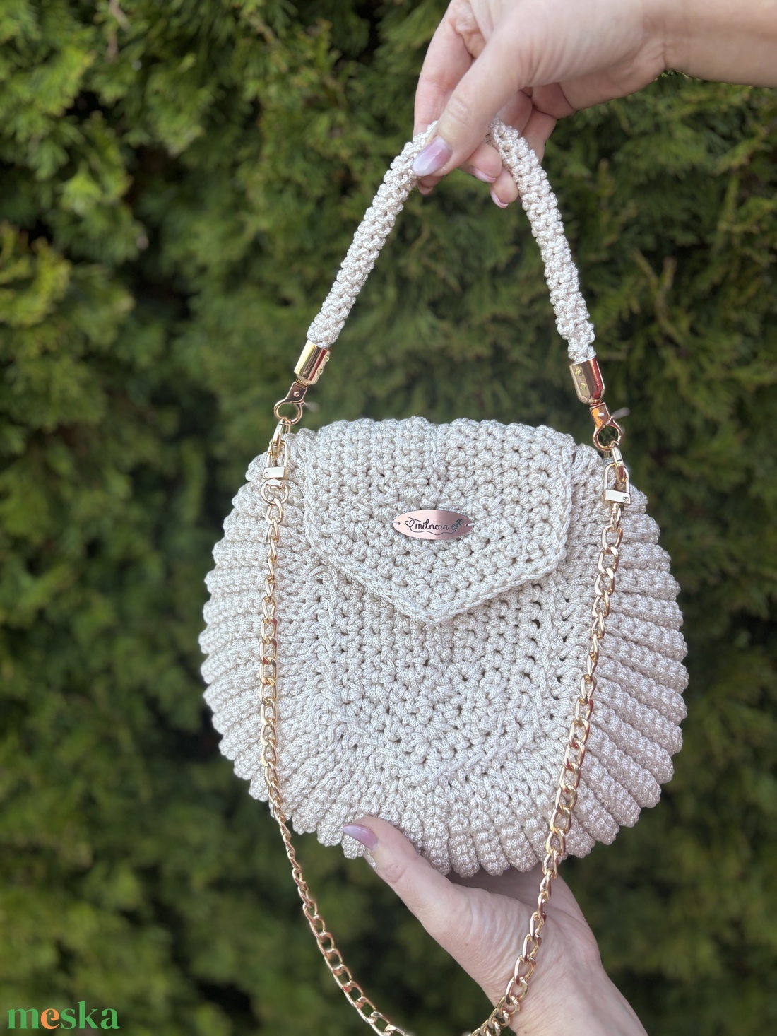 Horgolt táska - táska & tok - kézitáska & válltáska - alkalmi táska - Meska.hu