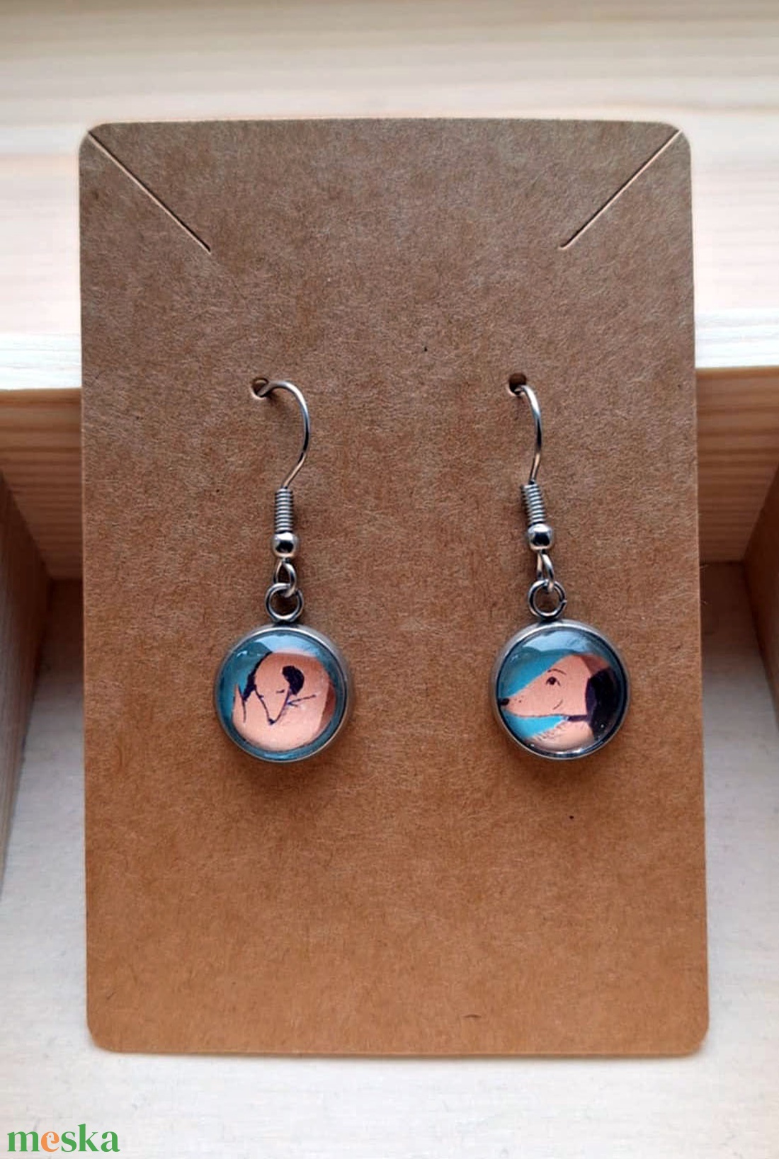 Felemás kutyás  fülbevaló - ékszer - fülbevaló - lógó fülbevaló - Meska.hu