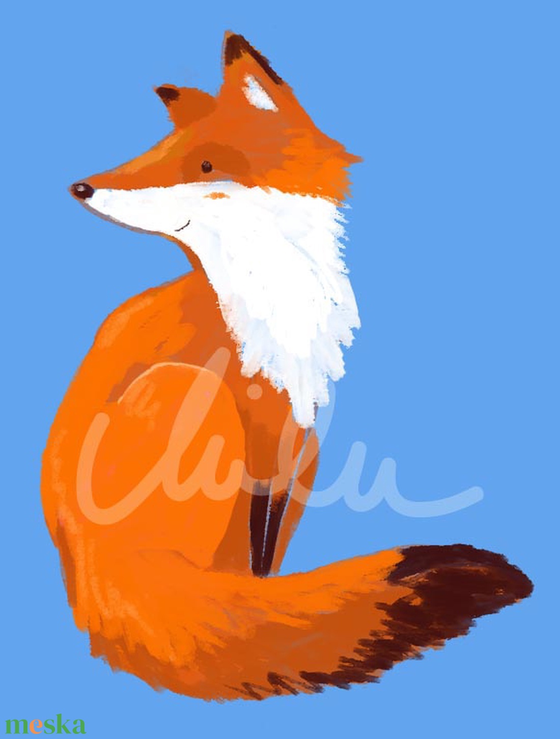 Rókás  bedugós fülbevaló - ékszer - fülbevaló - pötty fülbevaló - Meska.hu